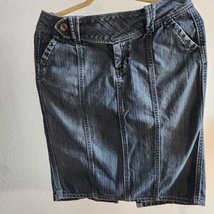 GAP Jeans Women's Size 6 Blue Denim Pencil Skirt Knee Length Classic Fit